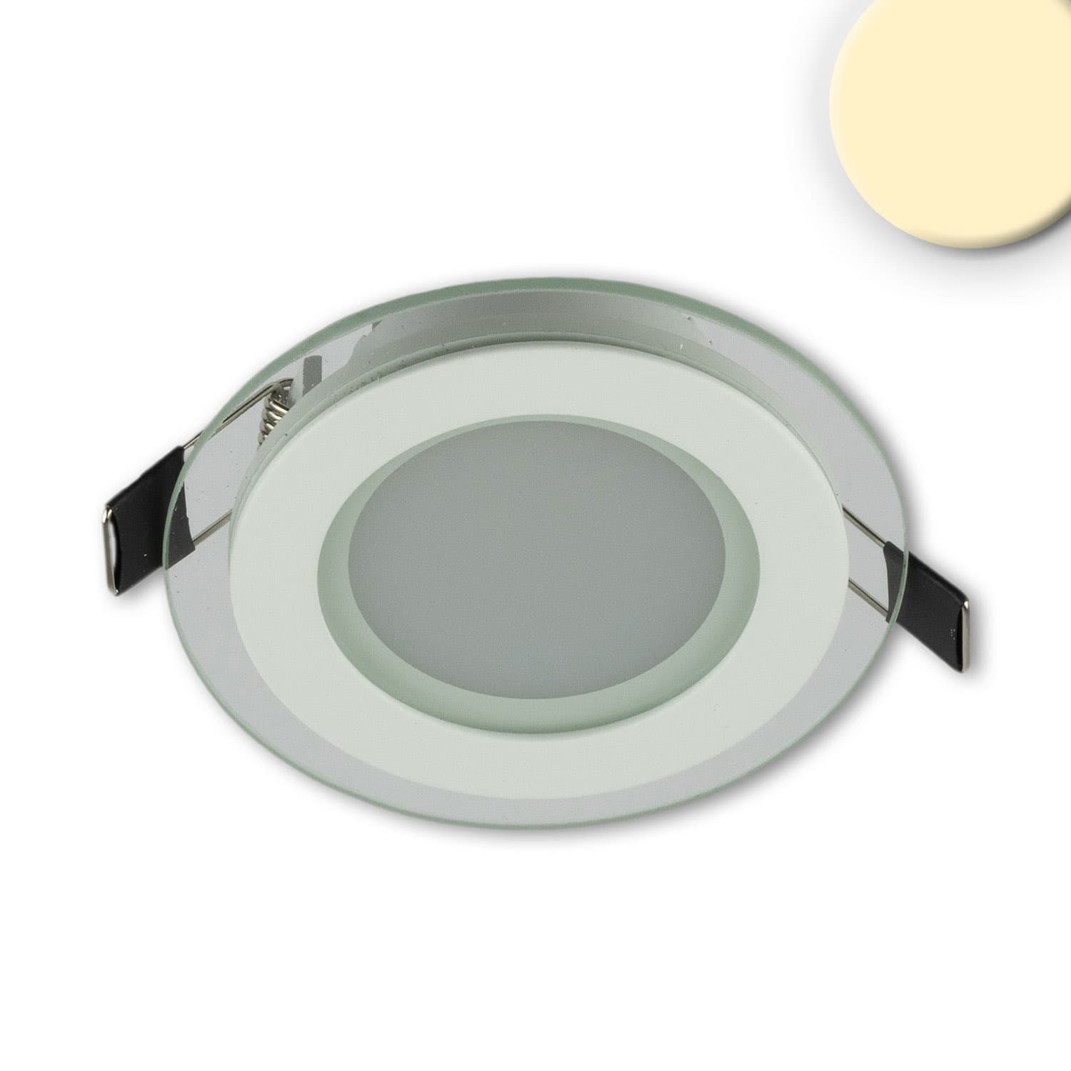LED Downlight, 8W, Glas, seitlich abstrahlend, warmweiß