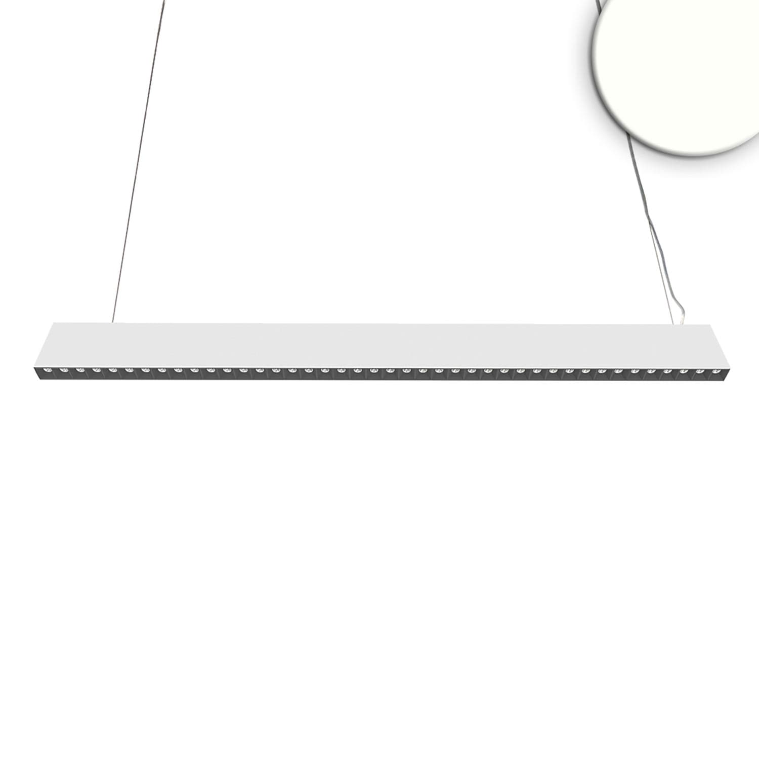LED Hängeleuchte Raster Up&Down, 15+32W, 8,5x128cm, weiß, UGR<6, 4000K, 1-10V dimmbar