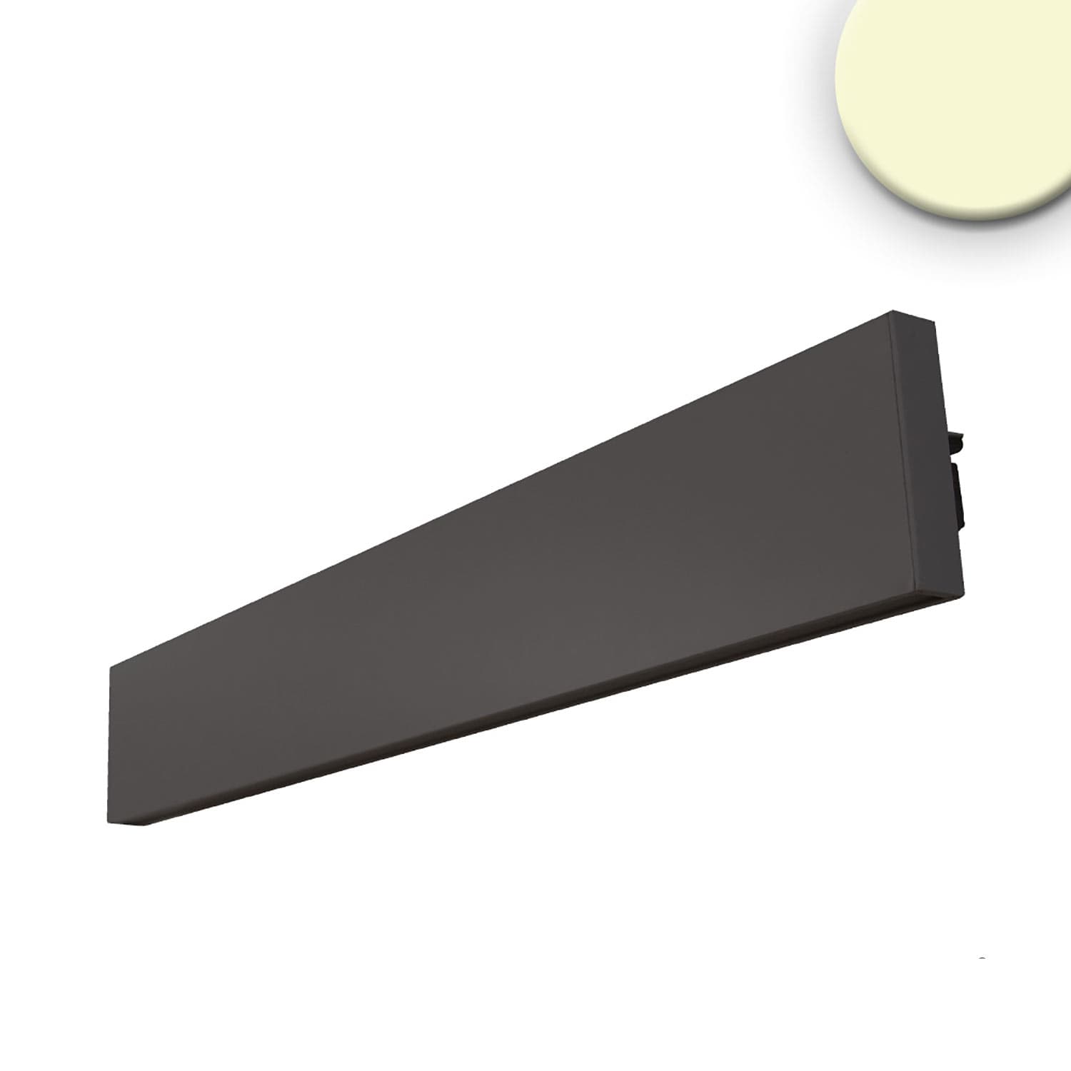 LED Wandleuchte Linear Up&Down 600, 610mm, 25W, IP40, schwarz, warmweiß