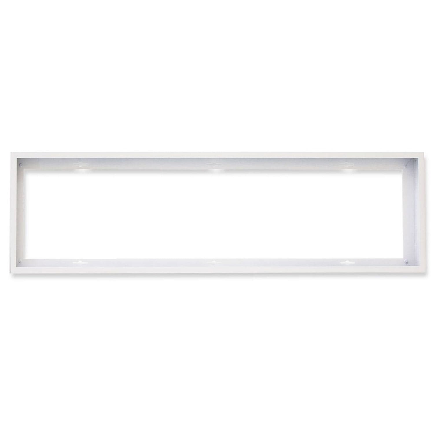 Aufbaurahmen weiß RAL 9016, Höhe 5cm, für LED Panels 300x1200, steckbare Schnellmontage
