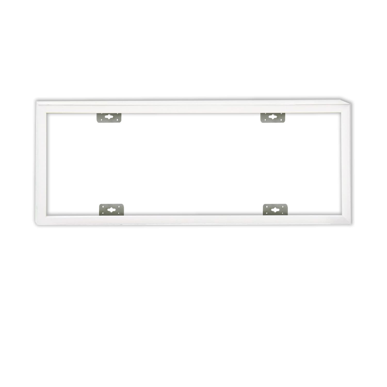 Aufbaurahmen weiß RAL 9016, Höhe 7cm, für LED Panels 300x1200, steckbare Schnellmontage
