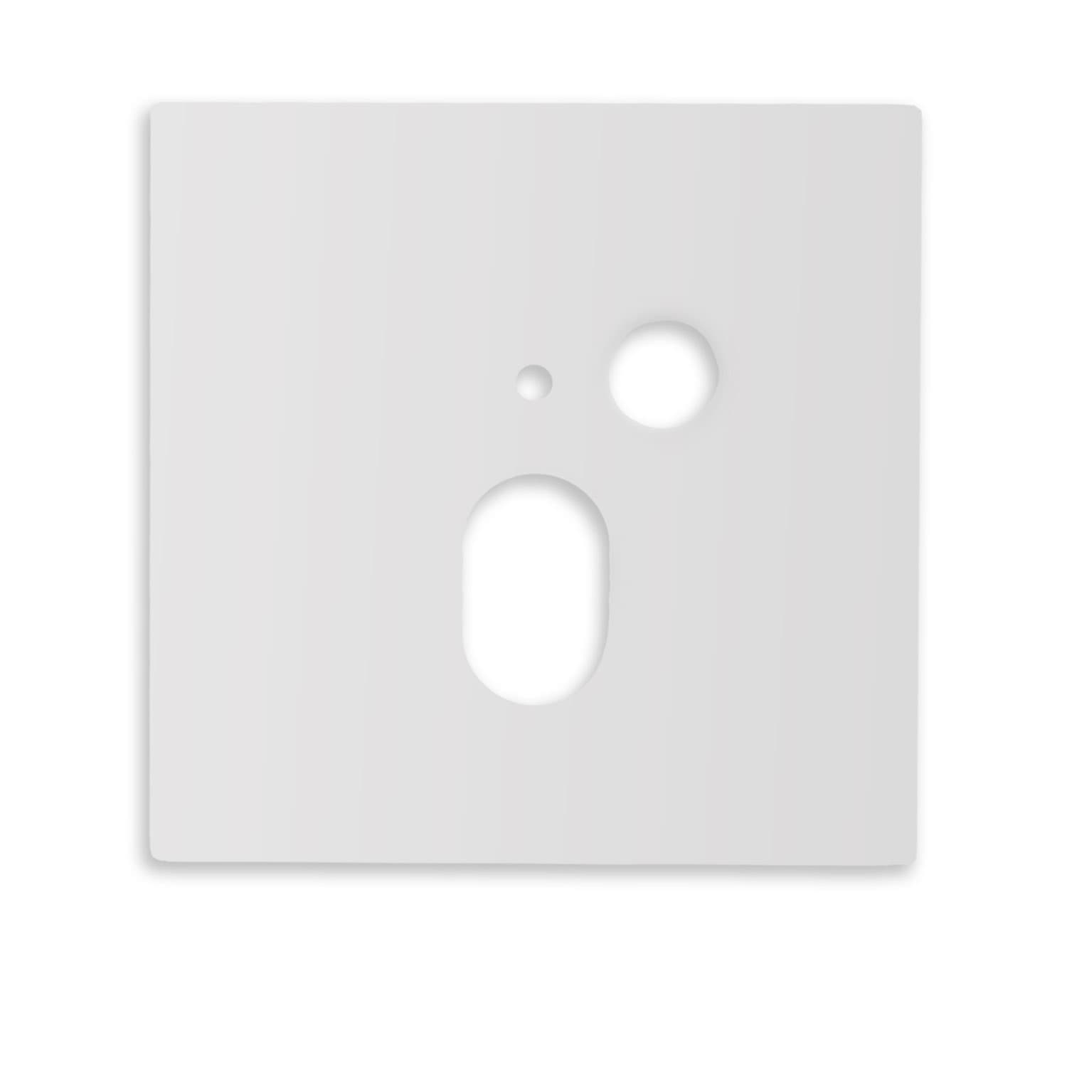 Cover Aluminium eckig 1 weiß, für Wandeinbauleuchte Sys-Wall68 mit PIR Sensor