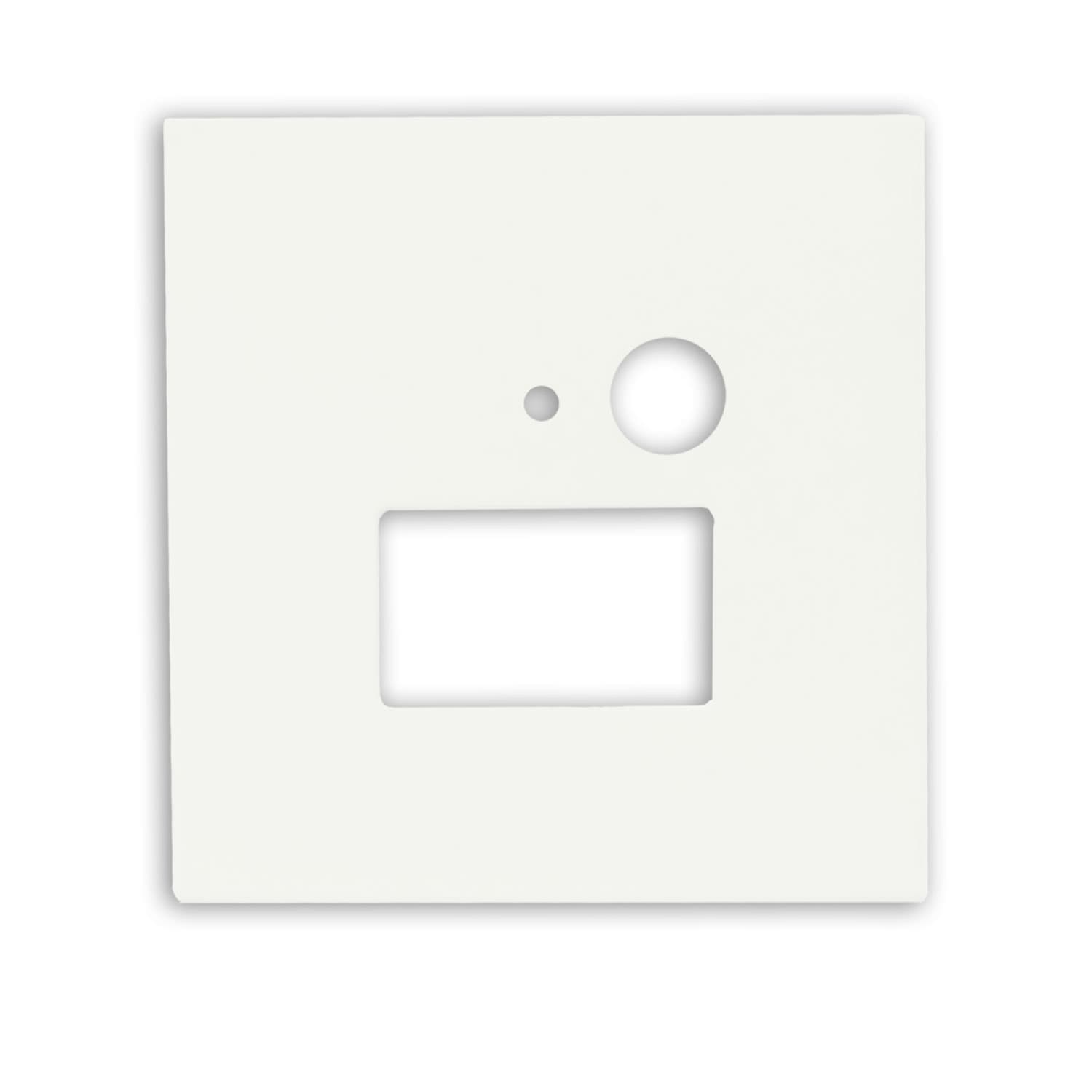 Cover Aluminium eckig 3 weiß, für Wandeinbauleuchte Sys-Wall68 mit PIR Sensor
