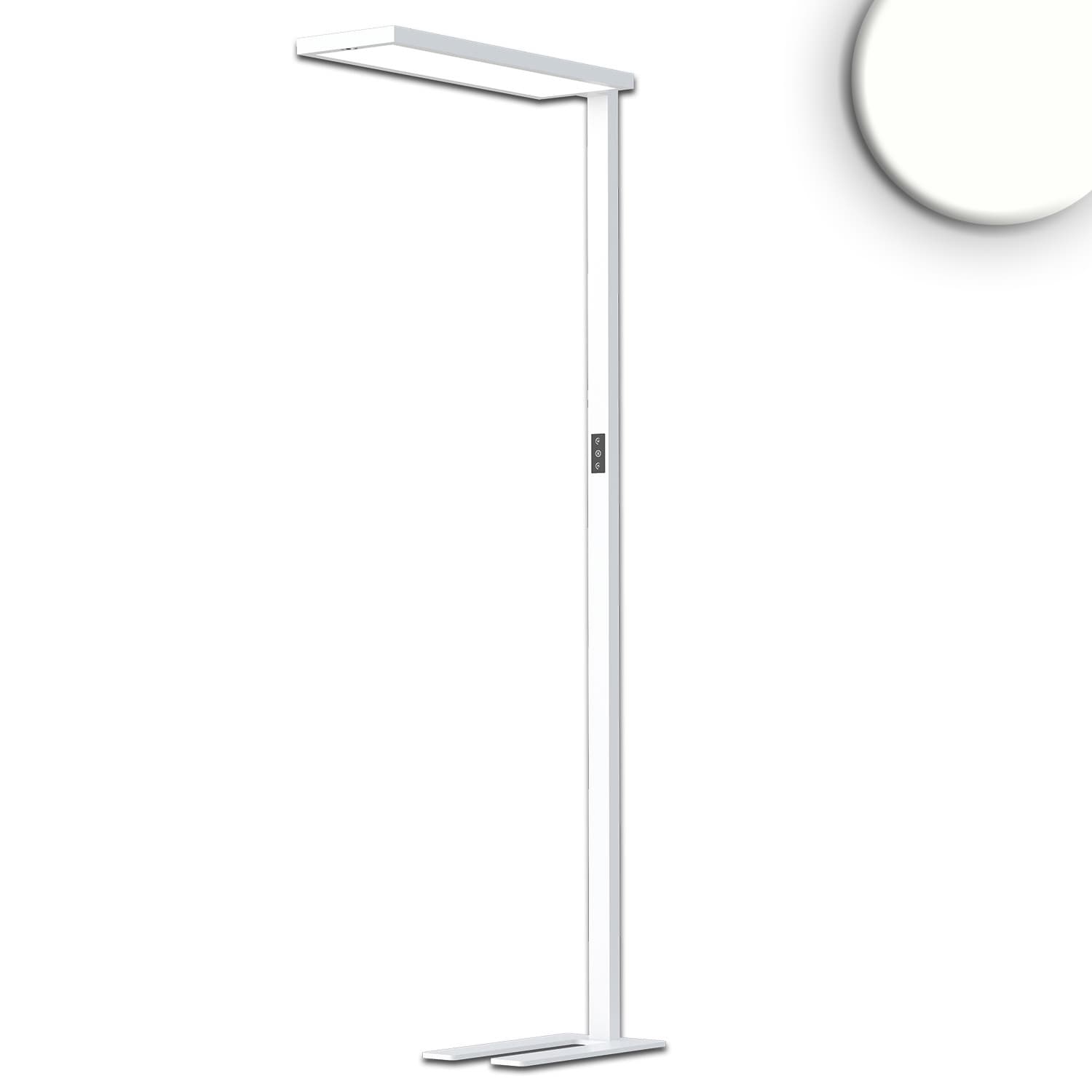 LED Office Pro Stehleuchte Up&Down, 80W+20W, Weiß, UGR<19, neutralweiß, Touch-Dimm
