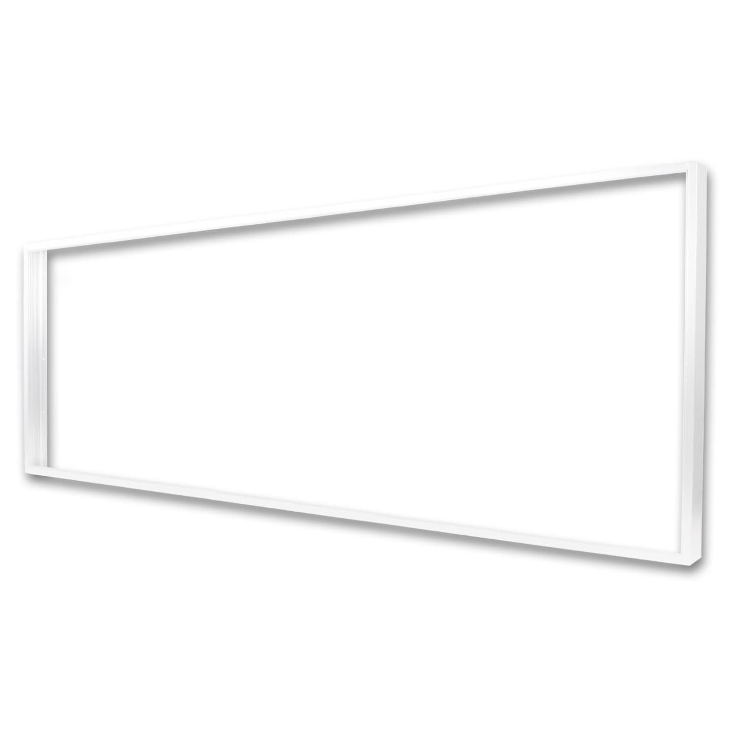 Aufbaurahmen weiß RAL 9016, Höhe 7cm, für LED Panels 308x1245, steckbare Schnellmontage