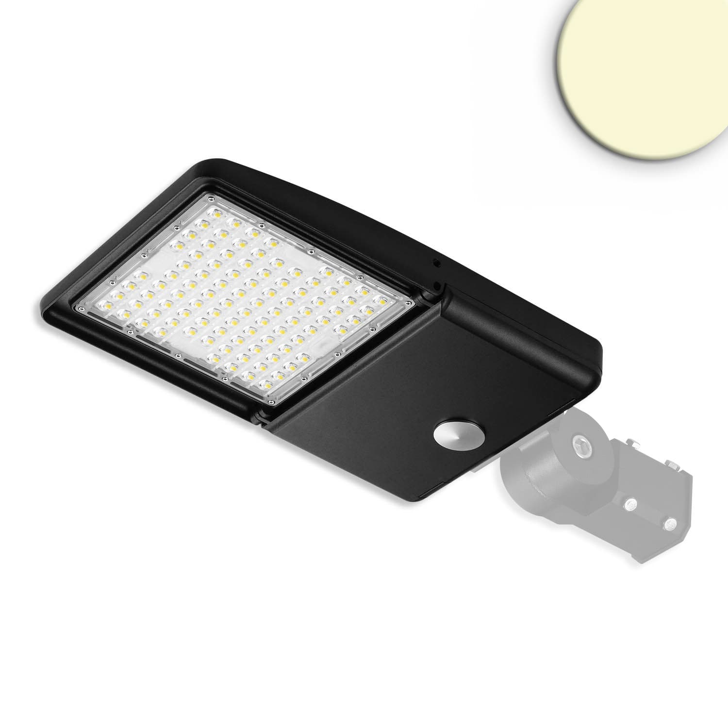 LED Street Light HE75, 3000K, 1-10V dimmbar mit Tageslicht- und Bewegungssteuerung, Winkel Typ III