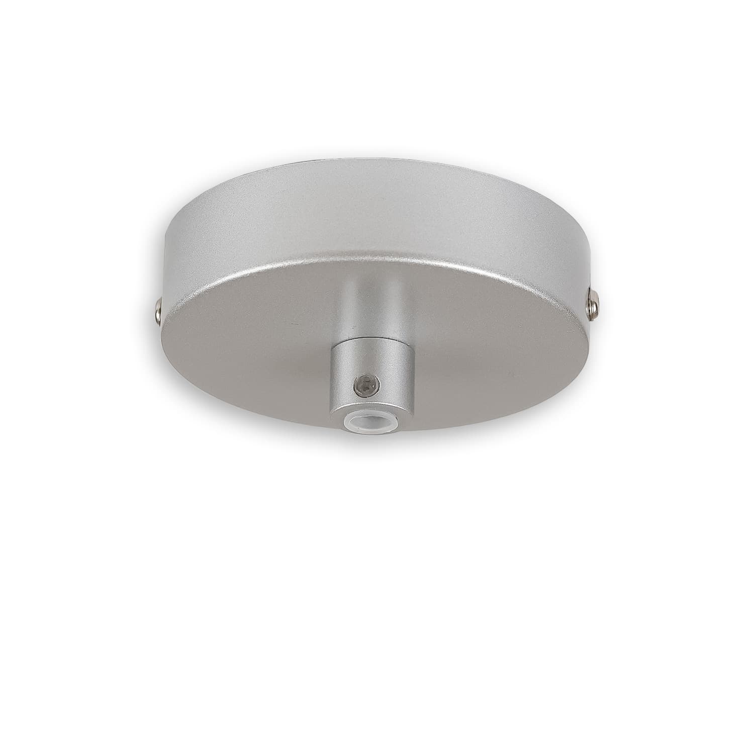 Deckenbaldachin rund, grau, für Kabel mit bis zu max. 9,8mm Manteldurchm.