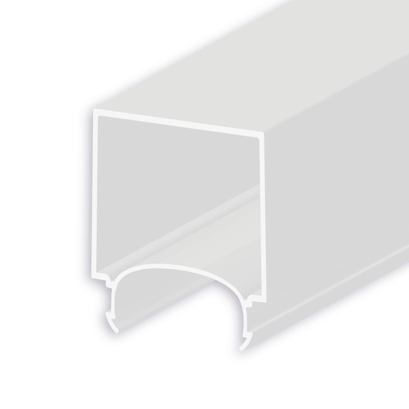 Abdeckung COVER63 opal+, U-Form für Profil LAMP30 V1+V2, 300cm