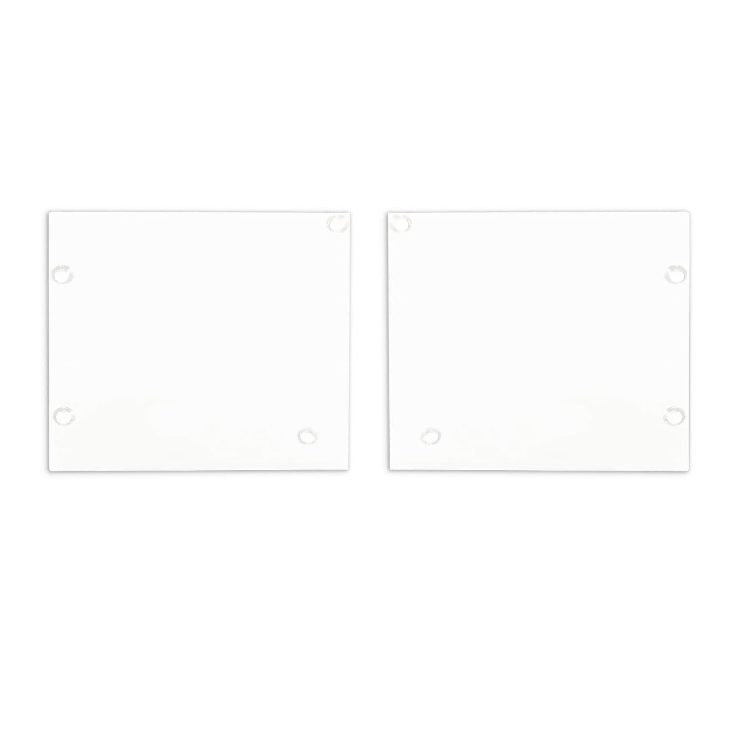 Endkappe Alu EC127 für Curtain10 ONE mit VISOR, 1 Paar (links & rechts), weiß