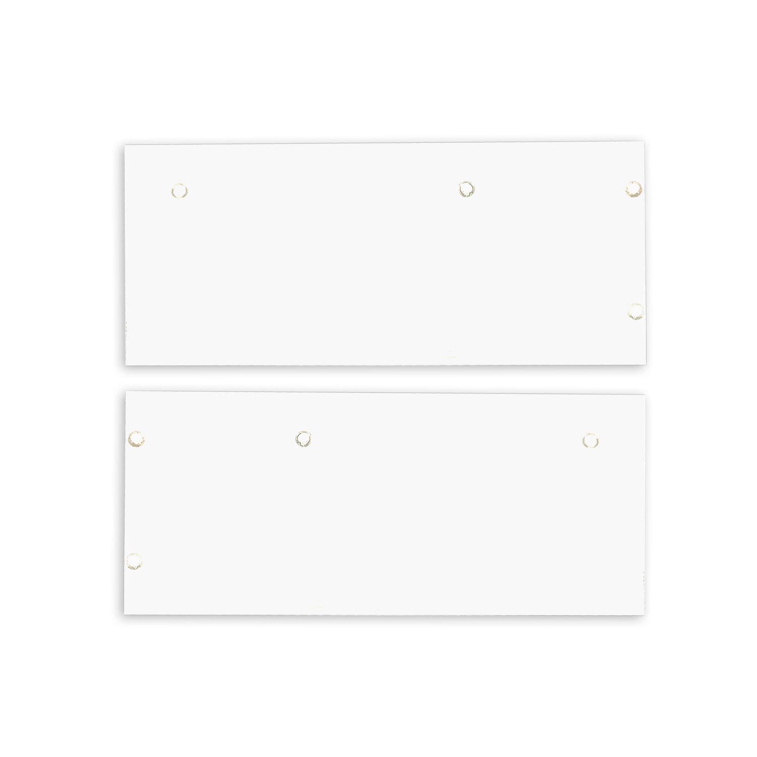 Endkappe Alu EC129 für Curtain10 DOUBLE mit VISOR, 1 Paar (links & rechts), weiß