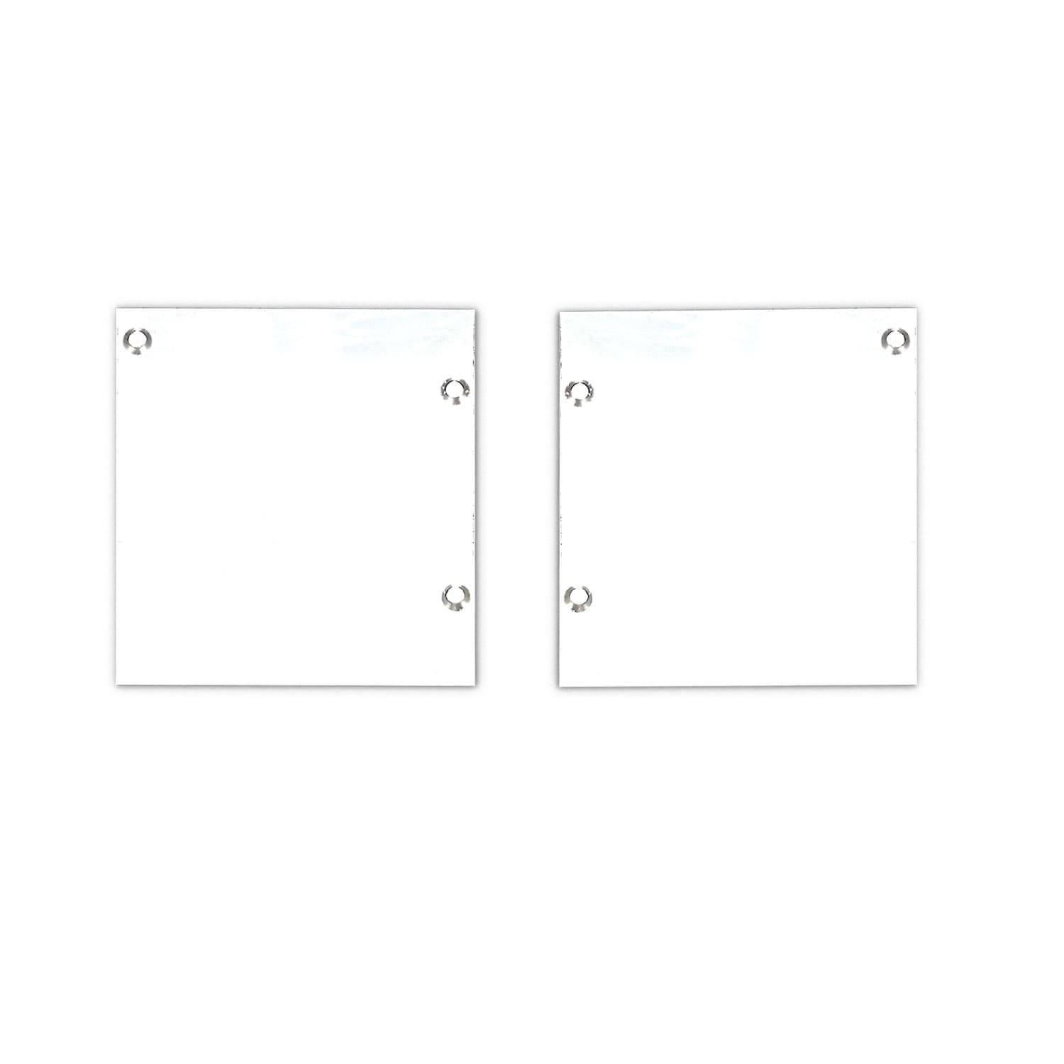Endkappe Alu EC133 für Curtain10 ONE FLAT mit VISOR, 1 Paar (links & rechts), weiß