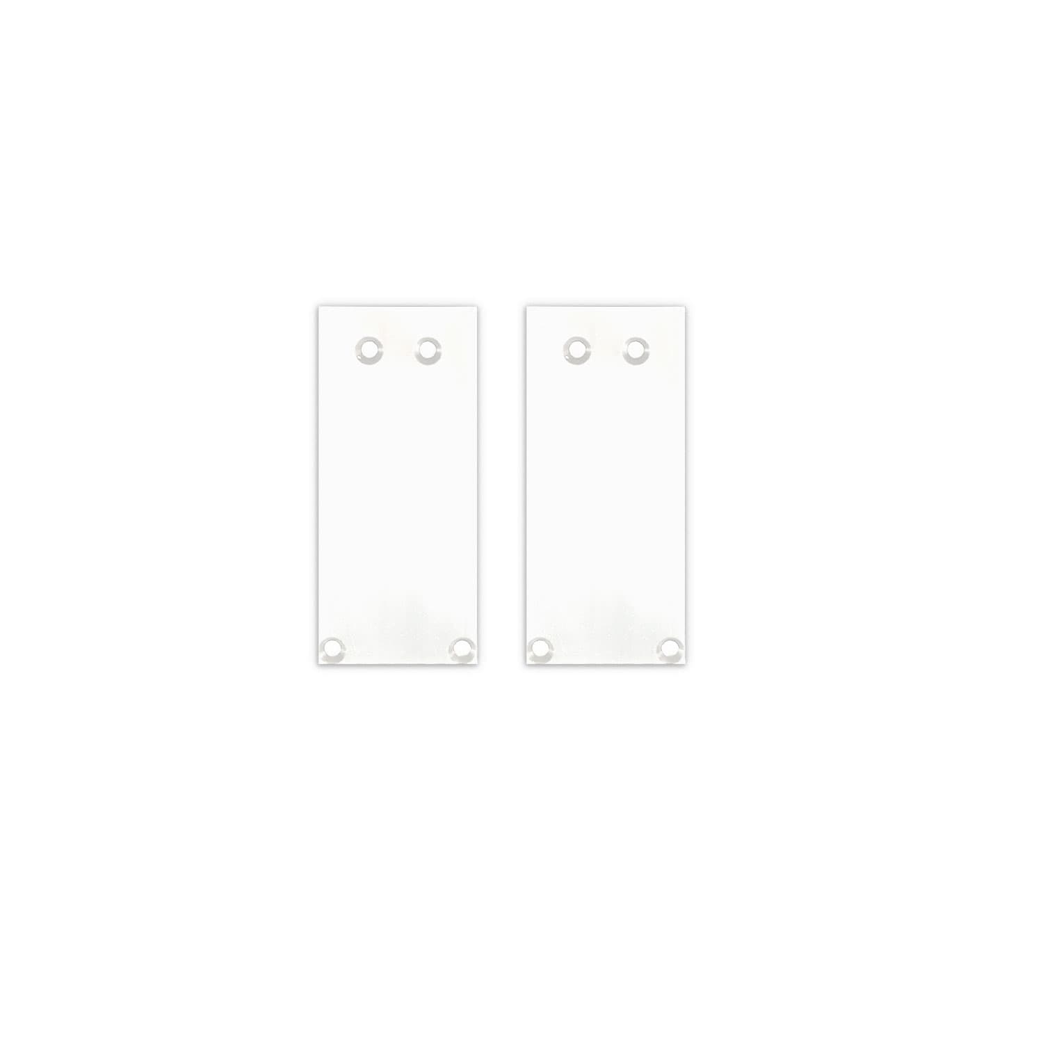 Endkappe Alu EC130 für Curtain10 ONE HIGH, 2 Stück, weiß