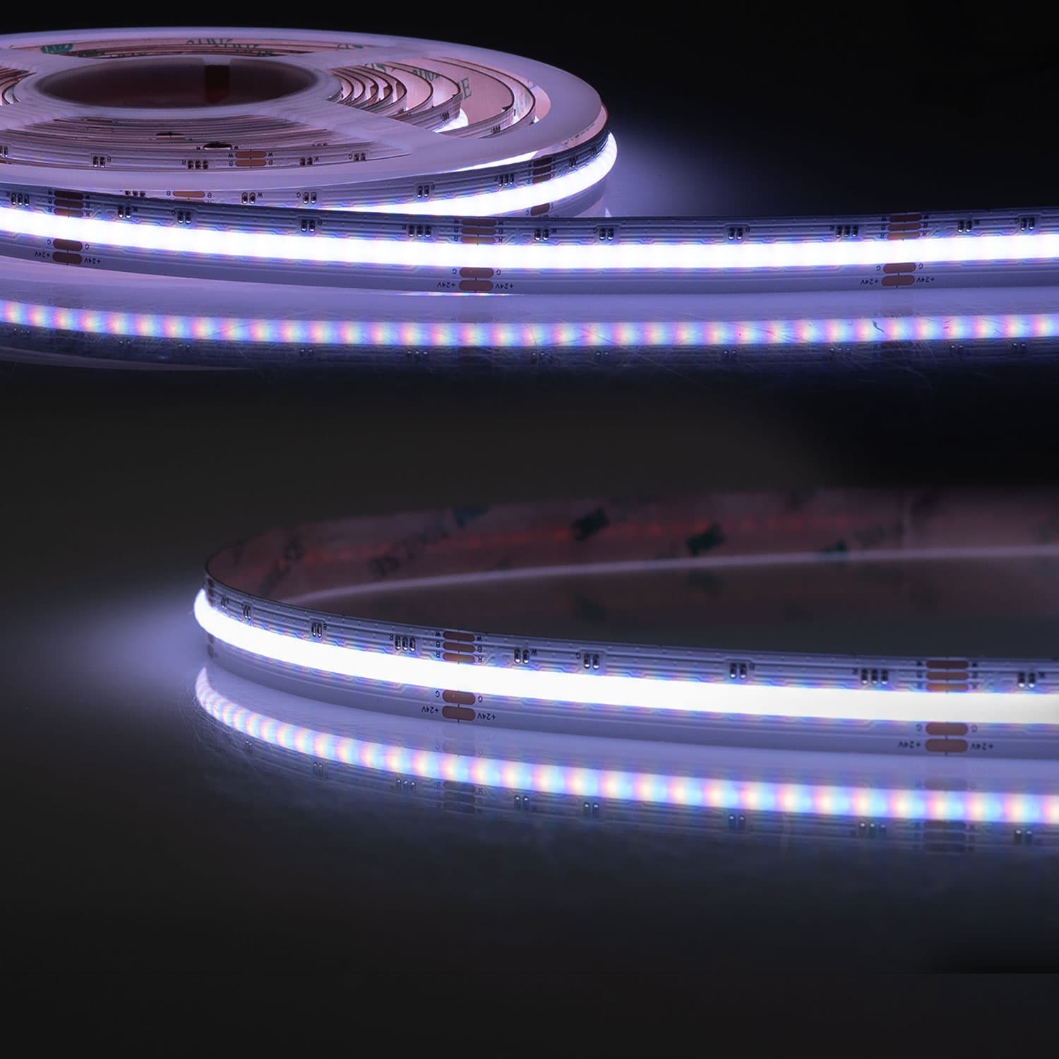 LED COB RGB+2700K Linear Flexband, 24V DC, 20W, IP20, 5m Rolle, 896 LED/m