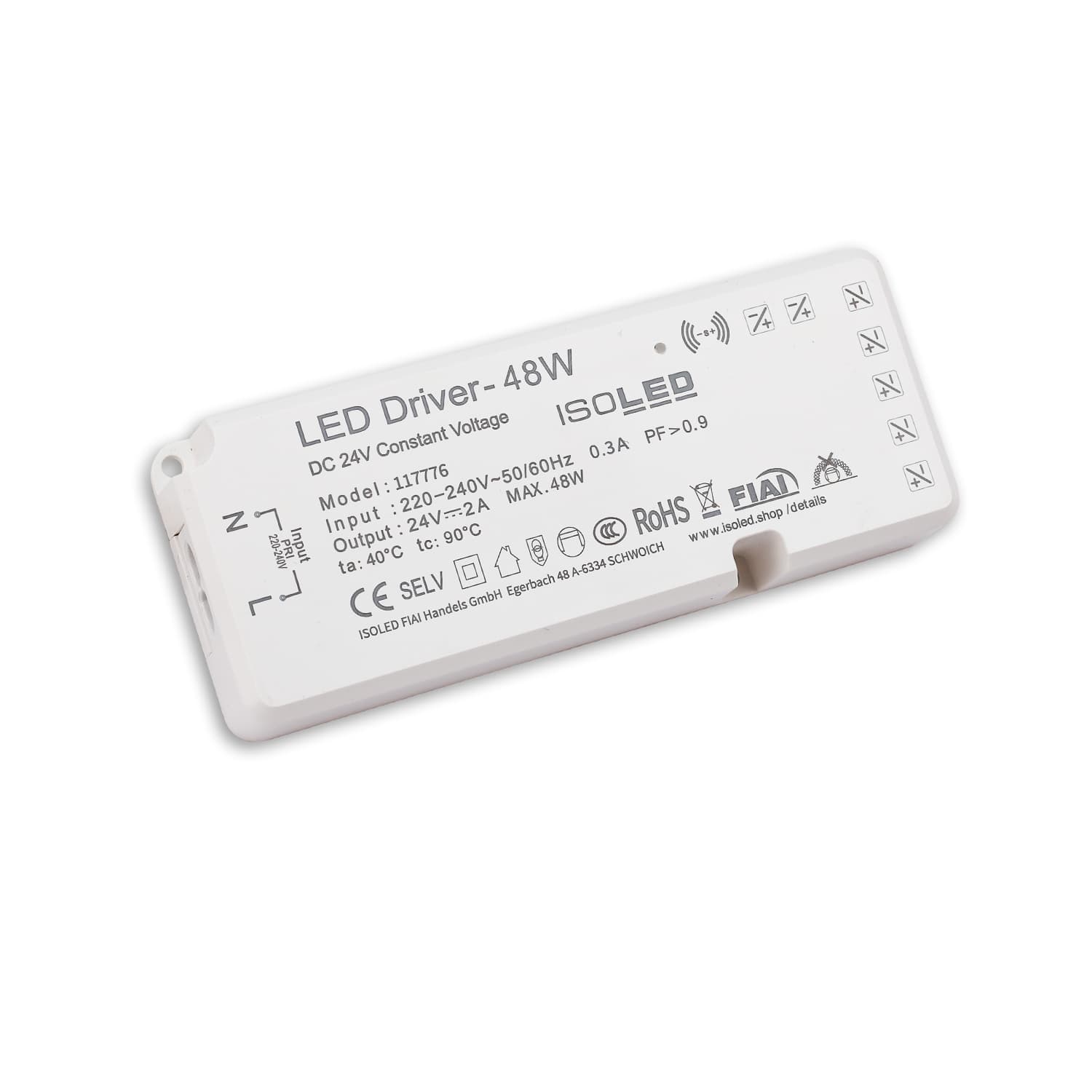 LED MiniAMP Trafo 24V/DC, 0-48W, 7x3A mit Master Sensor-Port