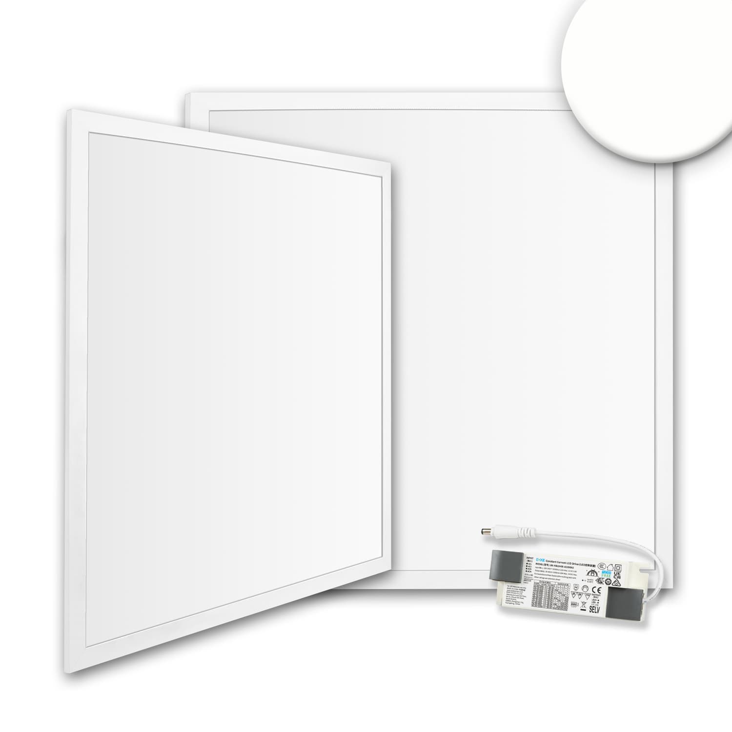 LED Panel Backlight Line 600, UGR<19 8H/8H, CRI 90, 36W, 4000K, PowerSwitch 21-40W