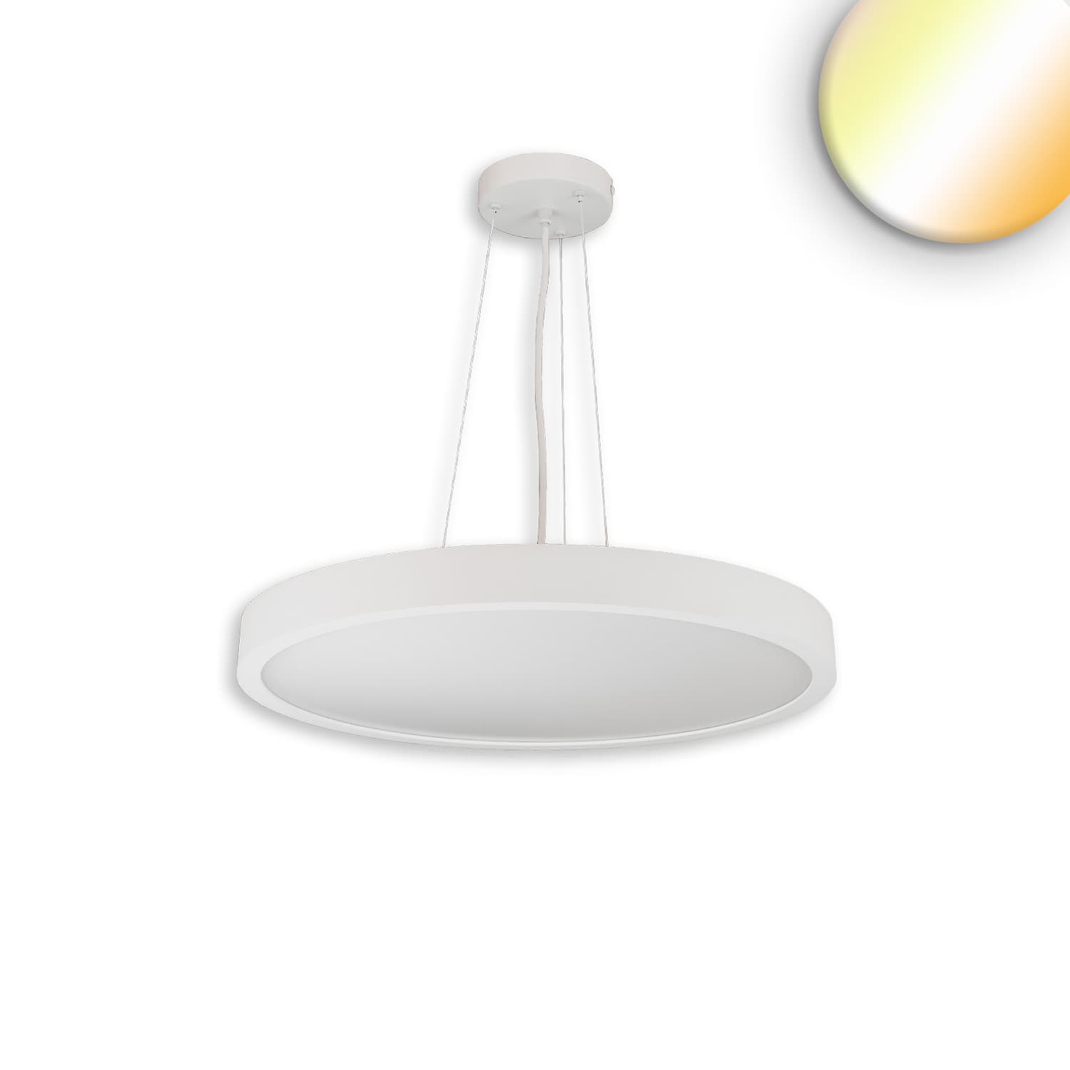 LED Hängeleuchte UGR<19 2H, weiß, 40W|50W+6W, IP42, DN600, 2700|3000|4000K, dimmbar, Up&Down
